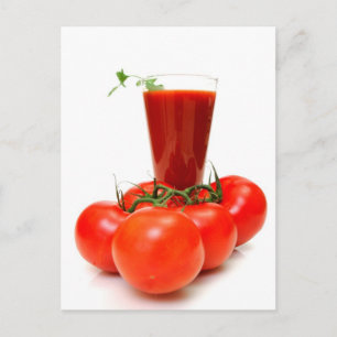 Carte Postale Jus De Tomates Et Tomates Frais