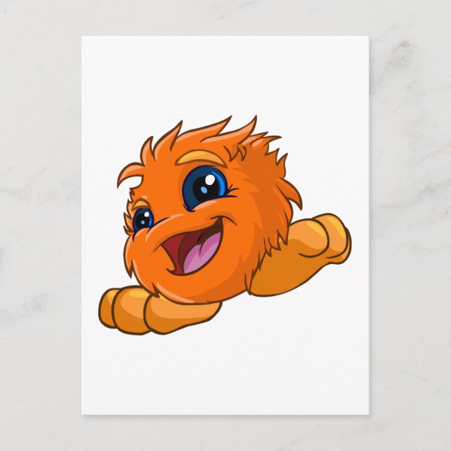 Carte Postale Jus d'orange heureux (Devant)