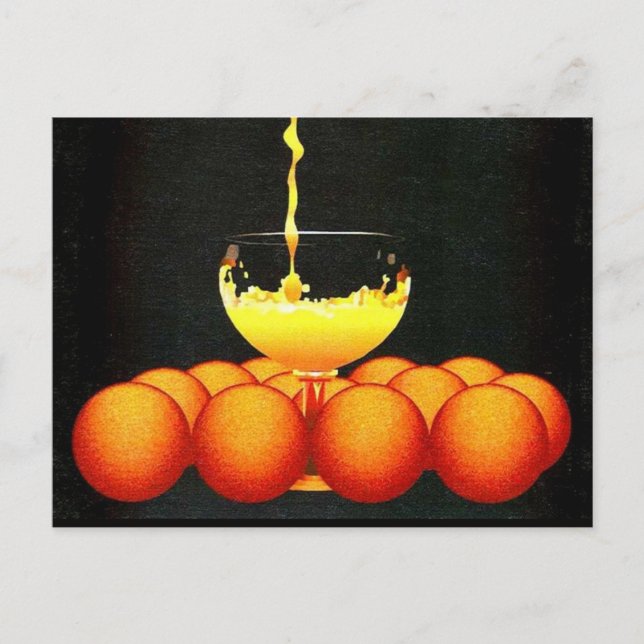 Carte Postale Jus d'orange / Oranges ... Mark Edward Westerfield (Devant)