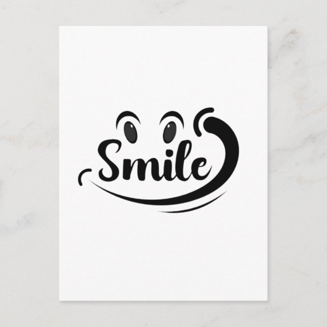 Carte Postale Just Smile Keep Smiling Smile More Stay Smiling A  (Devant)