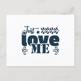 Carte Postale juste aime-moi