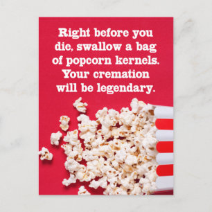 Carte Postale Juste Avant De Mourir Drôle "Juste Parce Que" Cart