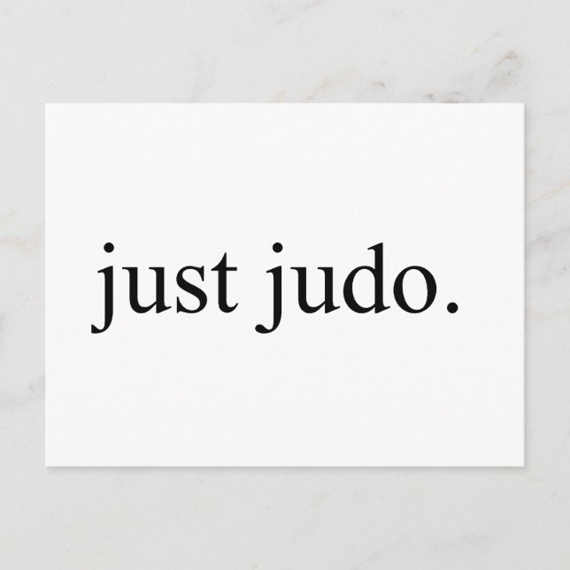 Carte Postale Juste Judo (Devant)