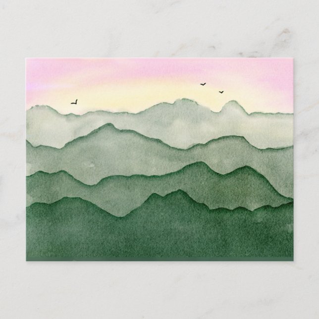 Carte Postale Juste les montagnes (Devant)