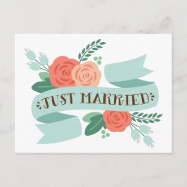 Carte Postale Juste marié