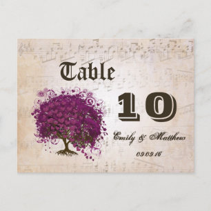 Carte Postale Juste Peachy Sangria Heart Leaf Arbre