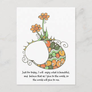 Carte Postale Juste pour aujourd'hui,