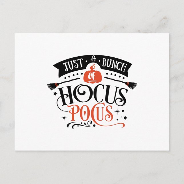 Carte Postale Juste un tas de hocus pocus (Devant)