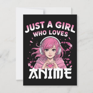 Carte Postale Juste une fille qui aime l'anime