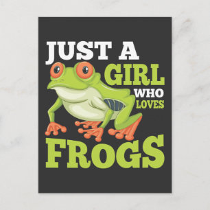 Carte Postale Juste une fille qui aime les grenouilles Amoureux 