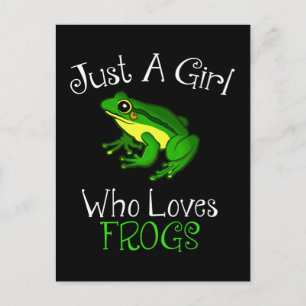 Carte Postale Juste Une Fille Qui Aime Les Grenouilles Drôle Ama