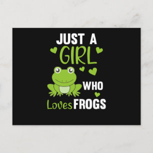 Carte Postale Juste Une Fille Qui Aime Les Grenouilles Grenouill