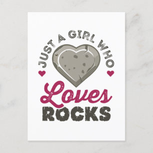 Carte Postale Juste une fille qui aime les rochers géologue