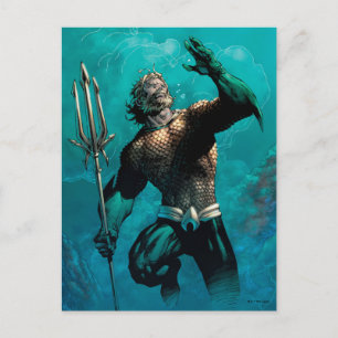 Carte Postale Justice League #10 Aquaman Variante Terre Noyée