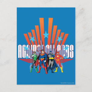 Carte Postale Justice League "contre toute attente"