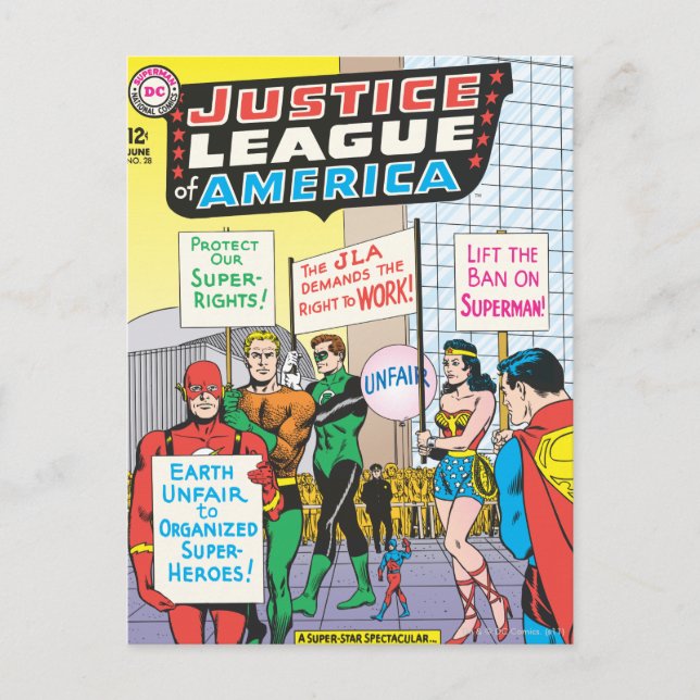 Carte Postale Justice League of America Numéro 28 - Juin (Devant)