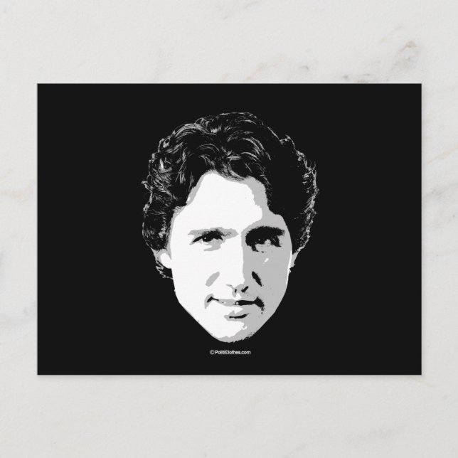 Carte Postale Justin Trudeau Chef de cheveux -.png (Devant)