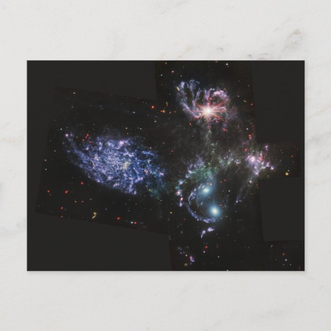 Carte Postale JWST James Webb Télescope spatial Quintet de Steph (Devant)