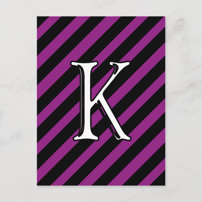 Carte Postale K initial (Devant)