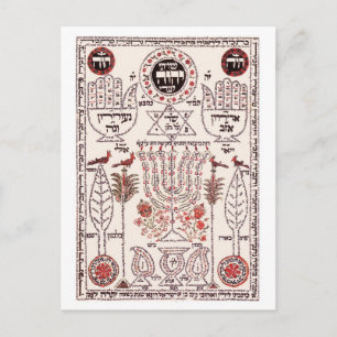 Carte Postale Kabbalah Design