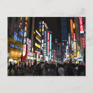 Carte Postale Kabukichō Tokyo Neons par nuit