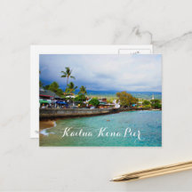 Kailua Kona Pier Hawaii Art numérique de peinture