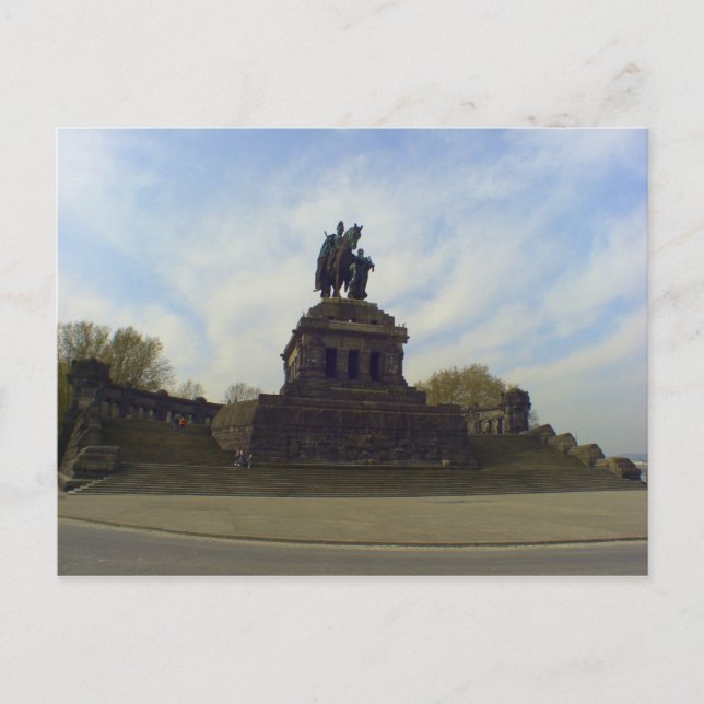 Carte Postale Kaiser Wilhelm, Deutsches Eck, Koblenz, Allemagne (Devant)