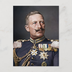 Carte Postale Kaiser Wilhelm II 1908 coloré