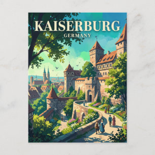 Carte Postale Kaiserburg Nürnberg Allemagne