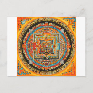 CARTE POSTALE KALACHAKRA ESOTERIE MANDALA III