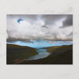 Carte postale Kaldbaks Fjord, Îles Féroé