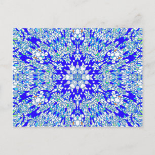 Carte Postale Kaleidoscope bleu