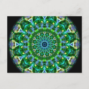 Carte Postale Kaleidoscope Printemps Vert