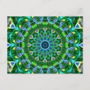 Carte Postale Kaleidoscope Printemps Vert