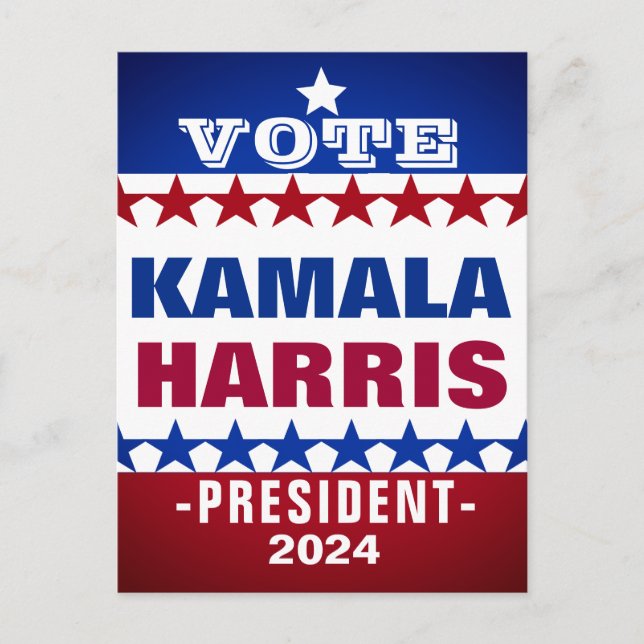 Carte Postale Kamala Harris (Devant)