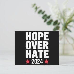 Carte Postale Kamala Harris 2024 Espoir sur la haine Présidentie