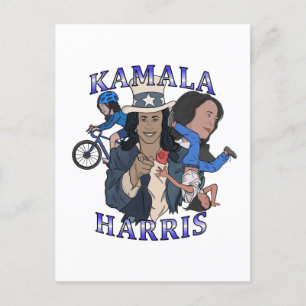 Carte Postale Kamala Harris Bootleg Rap