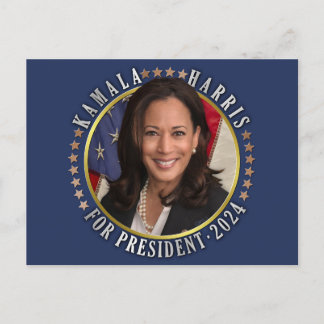 Carte Postale Kamala Harris pour le président démocrate 2024 Pho