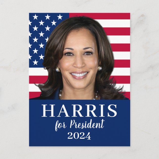Carte Postale Kamala Harris Pour Président 2024 (Devant)