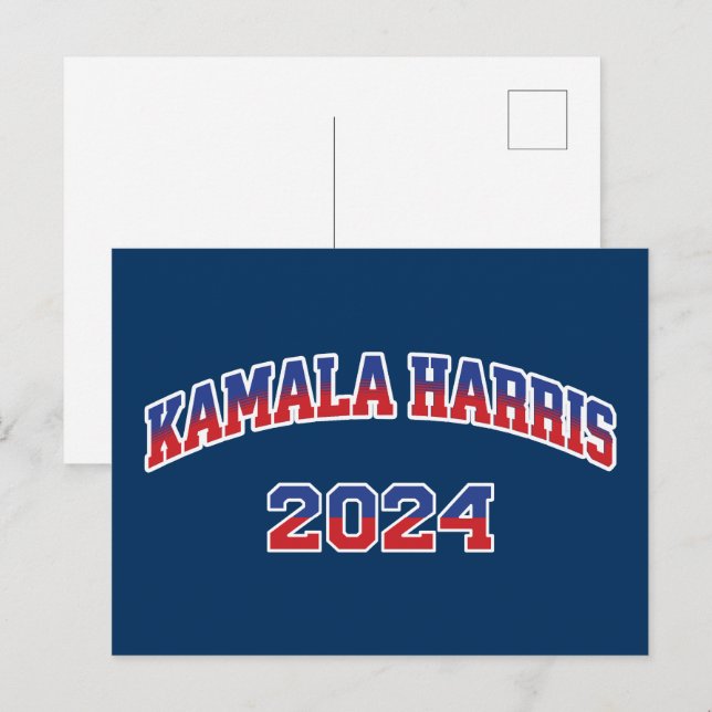 Carte Postale Kamala Harris Pour Président 2024 (Devant / Derrière)