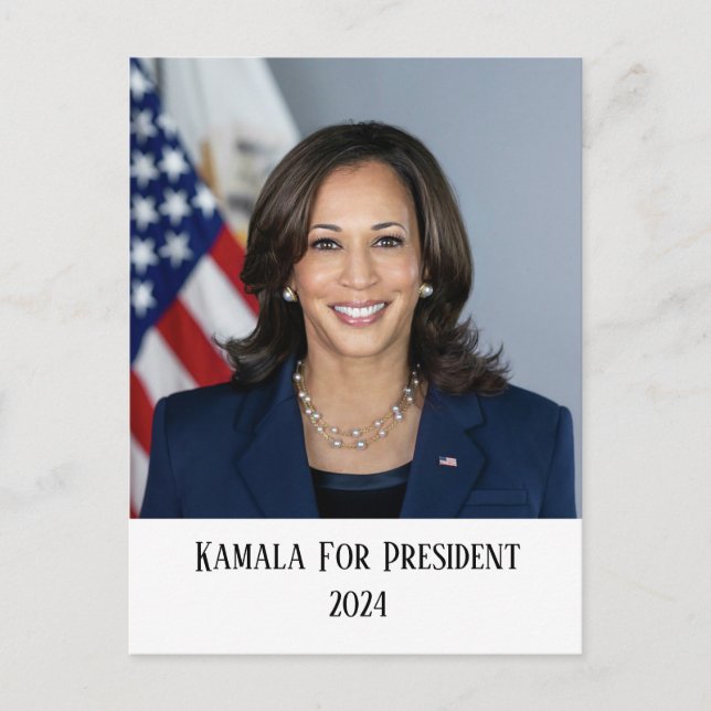 Carte Postale Kamala Harris, Président (Devant)