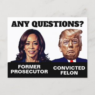 Carte Postale Kamala Harris Procureur Trump Felon