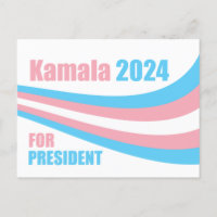 Kamala pour le Président Drapeau Transgenre 2024
