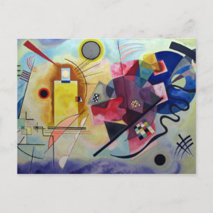 Carte Postale Kandinsky 1925/jaune/rouge/bleu/pixdezines