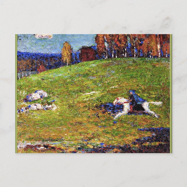 Carte Postale Kandinsky - Blue Rider, paysage (Devant)