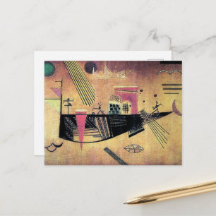 Carte Postale Kandinsky - Capricieux, peinture célèbre,