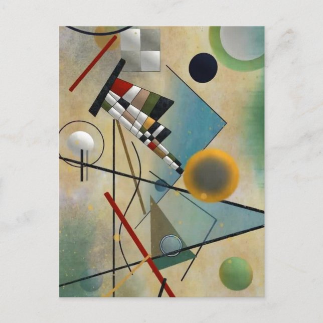 Carte Postale Kandinsky Composition Peinture Abstraite (Devant)