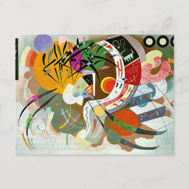 Carte Postale Kandinsky - Courbe Dominante (Devant)