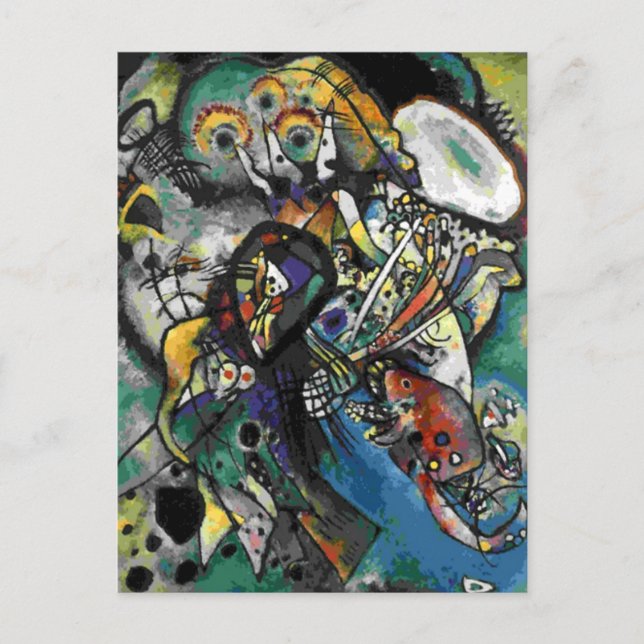 Carte Postale Kandinsky - Deux ovales (Devant)