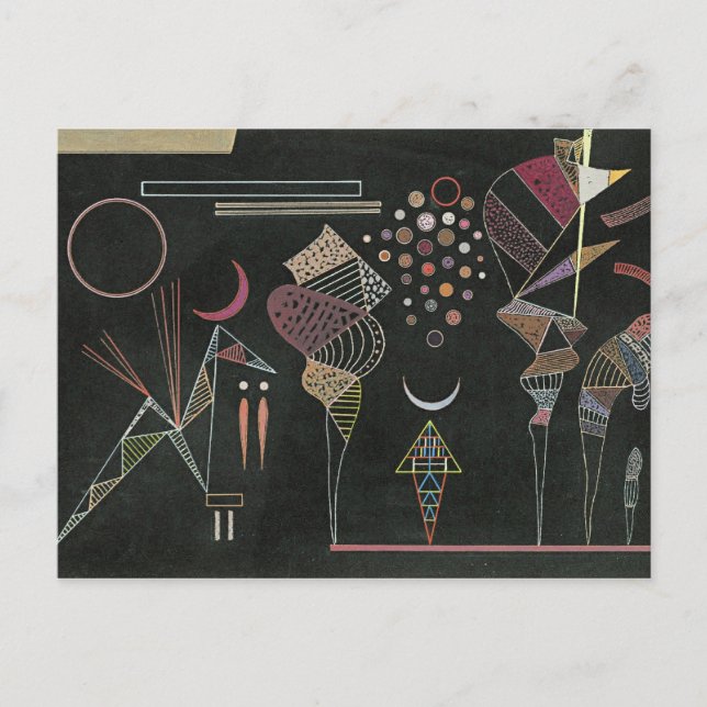 Carte Postale Kandinsky - Etude por Contrastes Reduits (Devant)